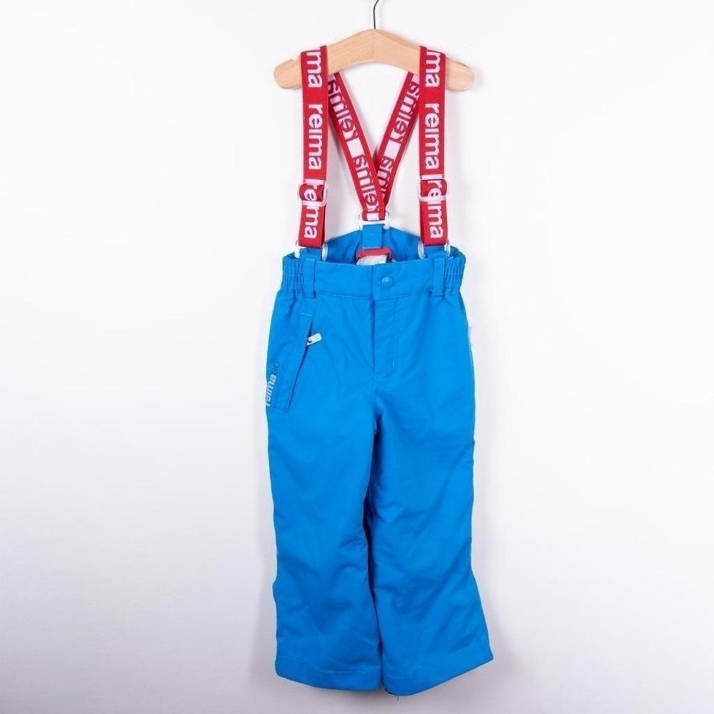 Reima Snow Pants Kids 3T Blue Reimatec Suspenders Waterproof Winter